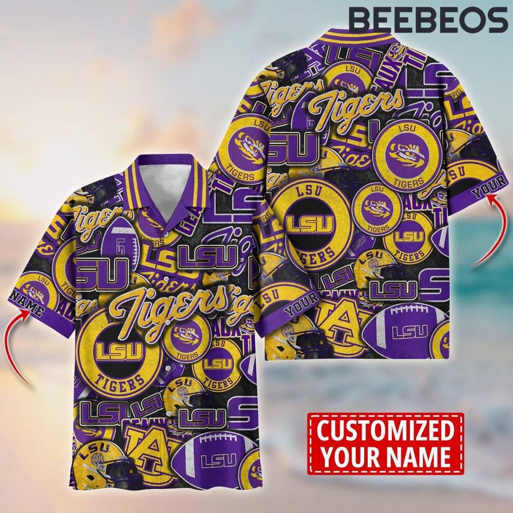 LSU Tigers Custom Flower Hawaiian Shirt