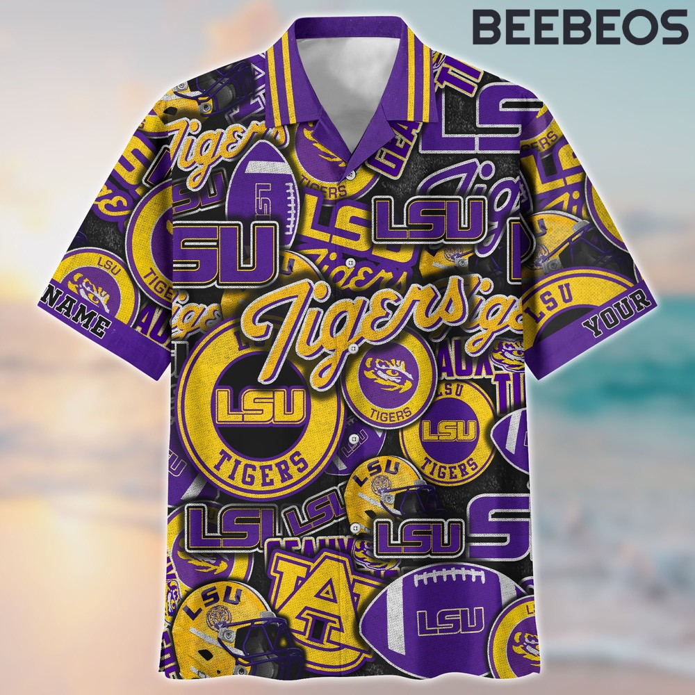 LSU Tigers Custom Flower Hawaiian Shirt