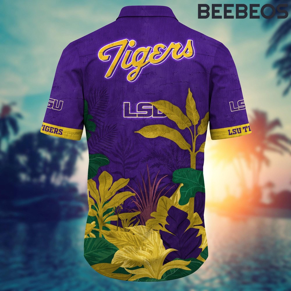 LSU Tigers Flower Hawaiian Shirt