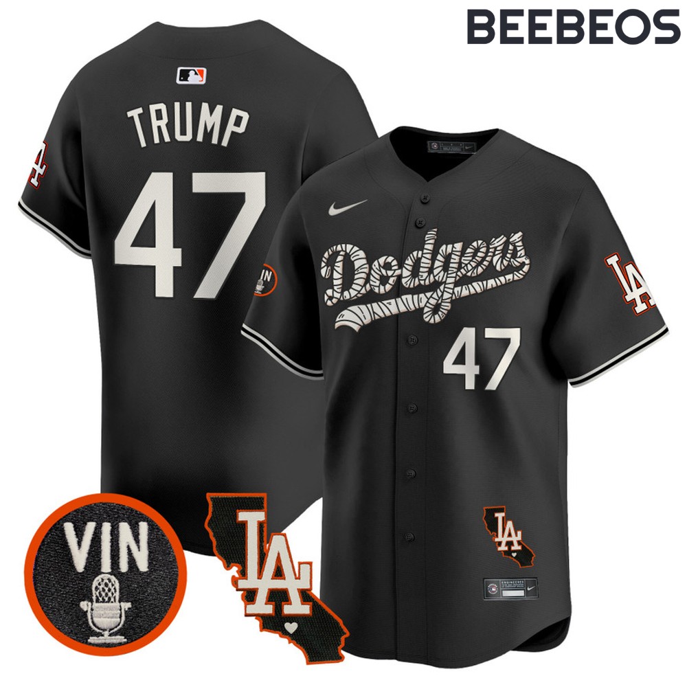 Los Angeles Dodgers Halloween Black Baseball Jersey