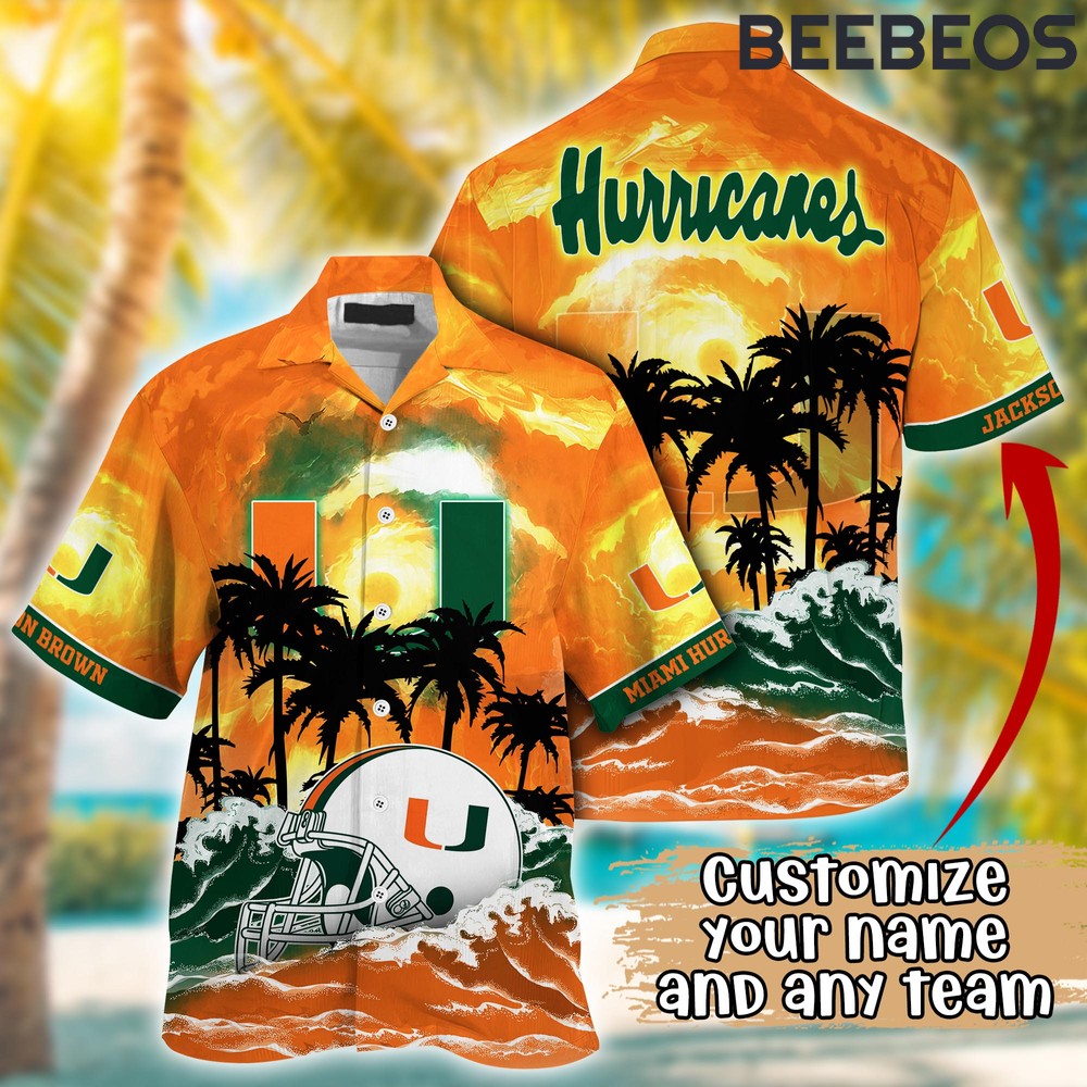 Miami Hurricanes Aloha Hawaiian Shirt