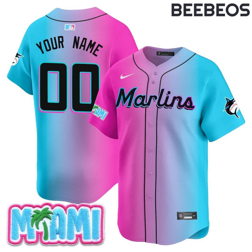 Miami Marlins Vice City Baseball Jersey