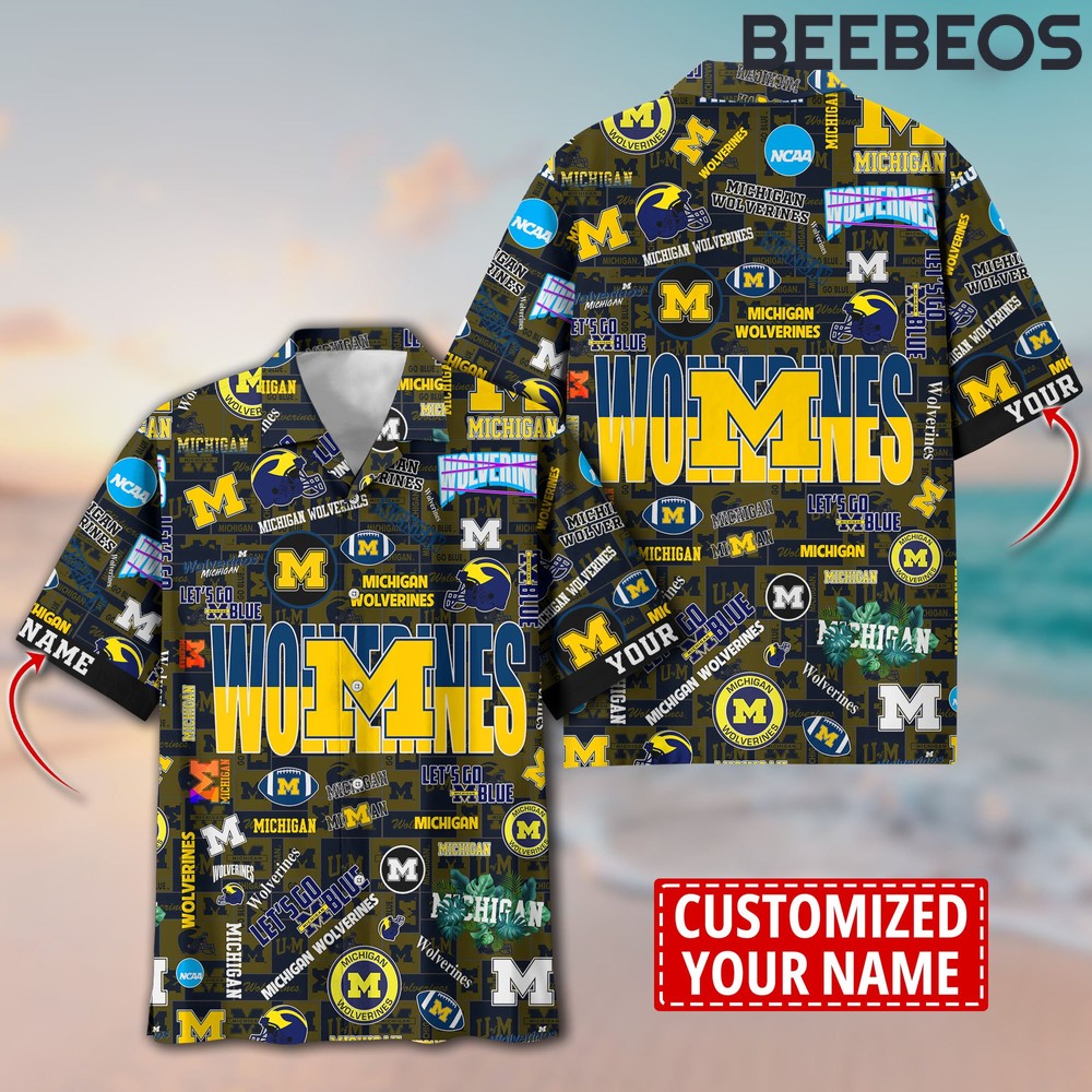 Michigan Wolverines Aloha Hawaiian Shirt