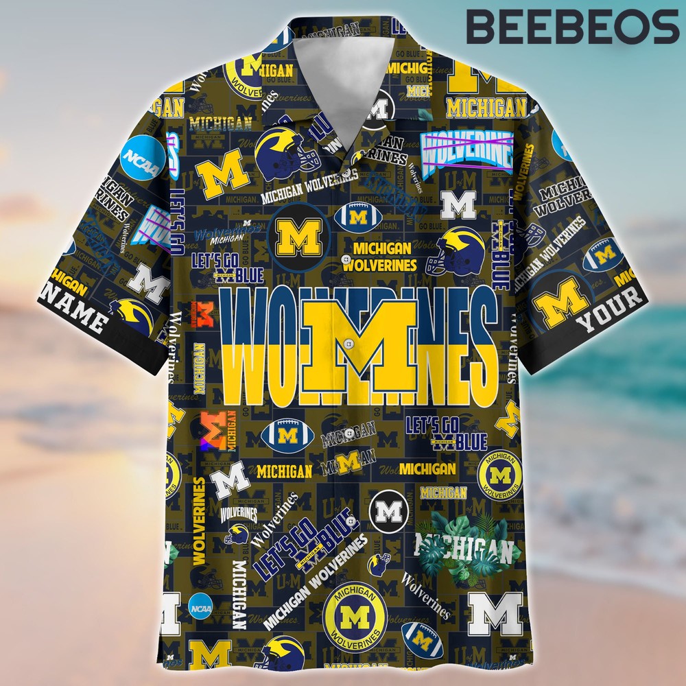 Michigan Wolverines Aloha Hawaiian Shirt