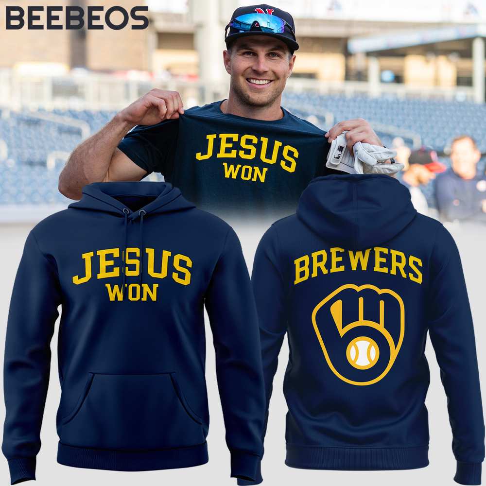 Milwaukee Brewers Jesus Won Hoodie