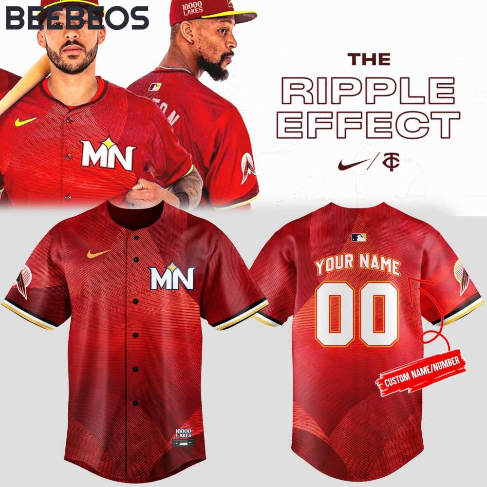 Minnesota Twins City Connect The Ripple Effect Red Baseball Jersey