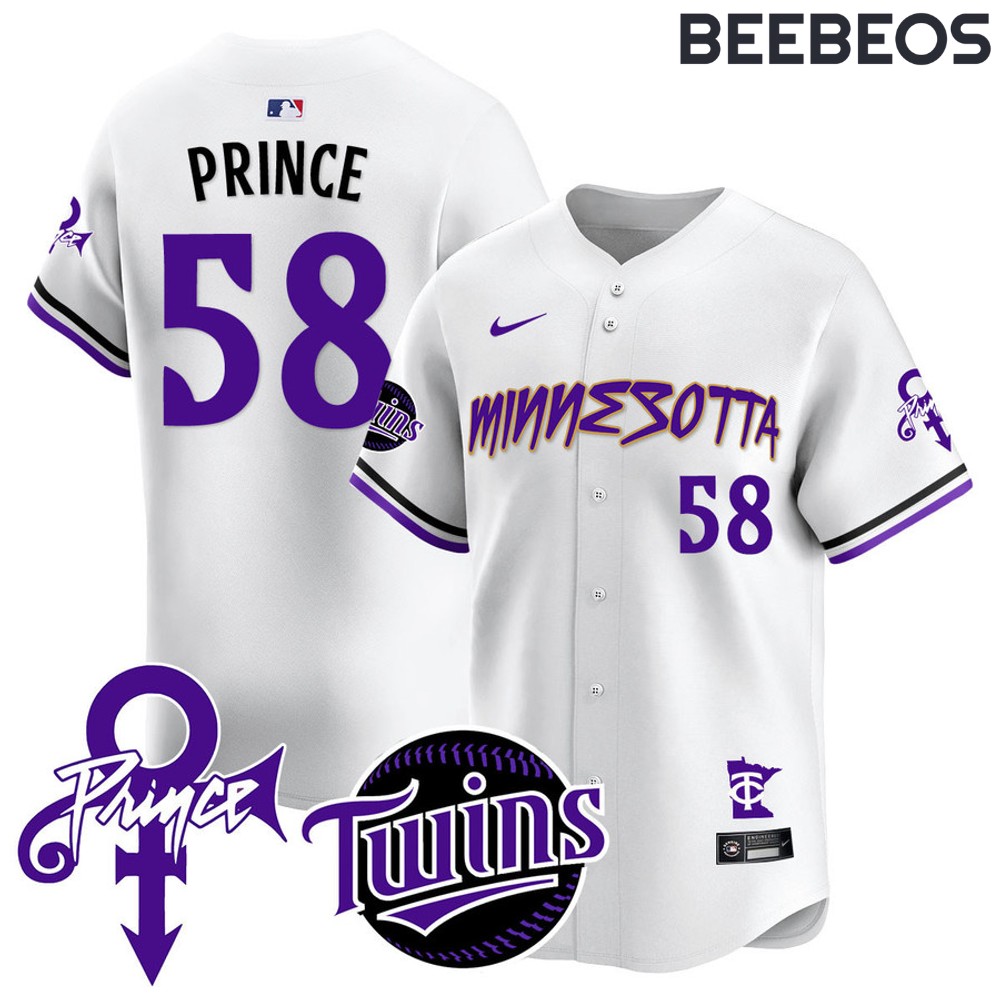 Minnesota Twins Prince White Baseball Jersey