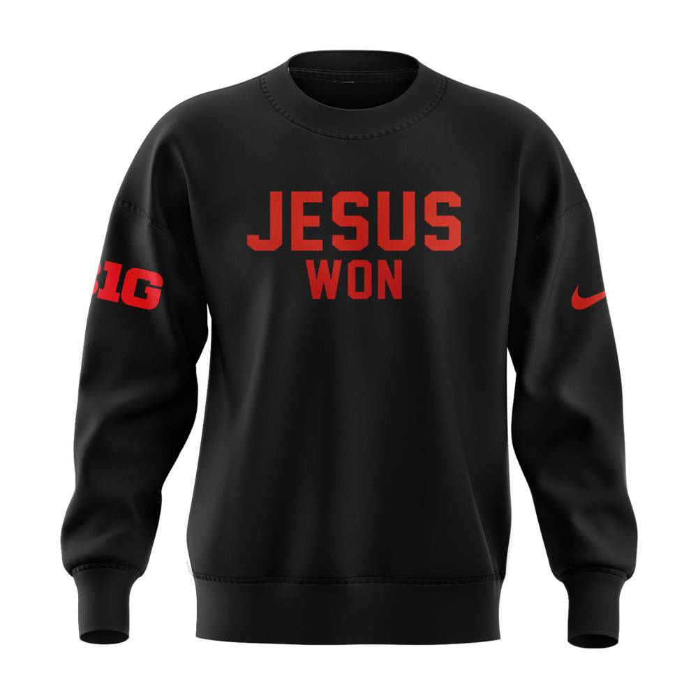 Ohio State JESUS WON 2024 Black Sweatshirt