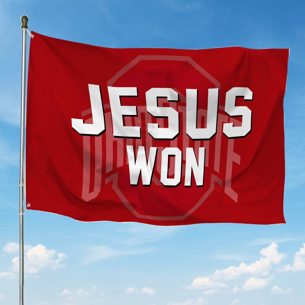 Ohio State JESUS WON 2024 Flag