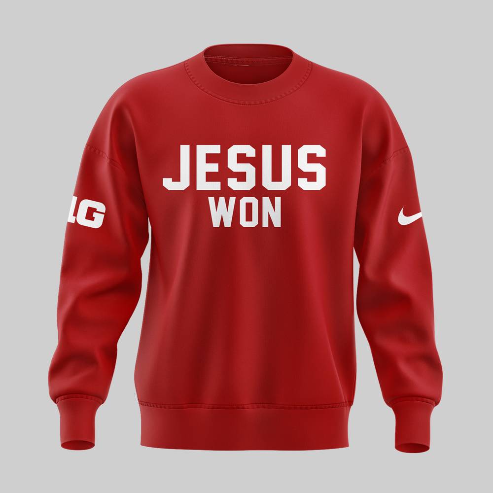 Ohio State JESUS WON 2024 Red Sweatshirt