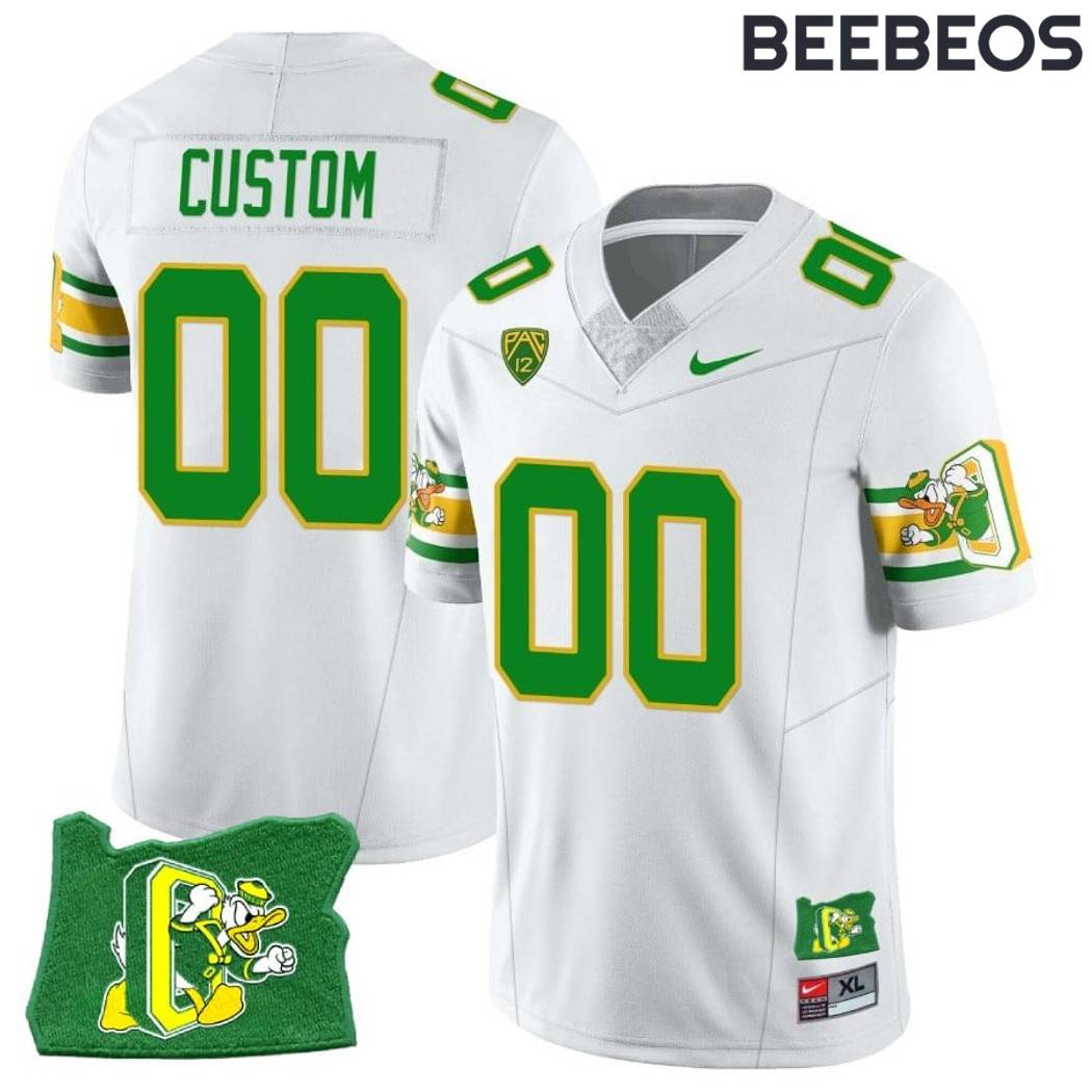 Oregon Ducks “Mighty Oregon” Throwback Football Jersey