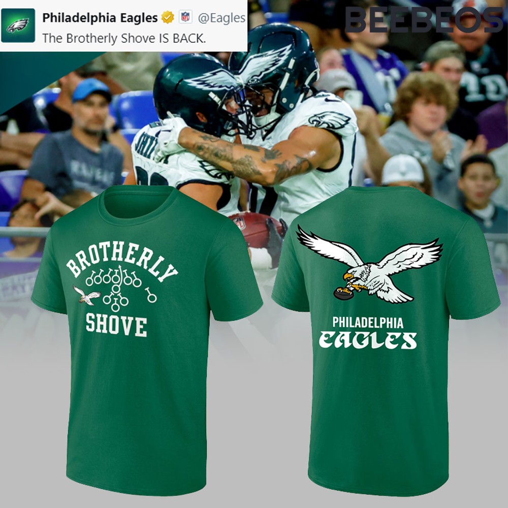 Philadelphia Eagles Brotherly Shove T-Shirt