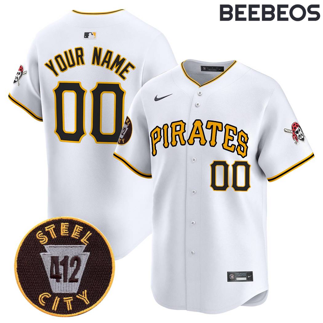 Pittsburgh Pirates 412 Steel City Baseball Jersey