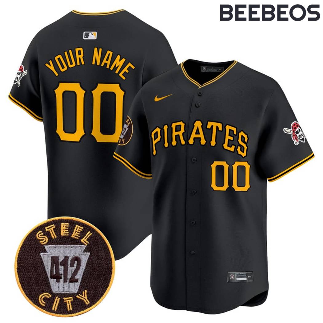 Pittsburgh Pirates 412 Steel City Baseball Jersey