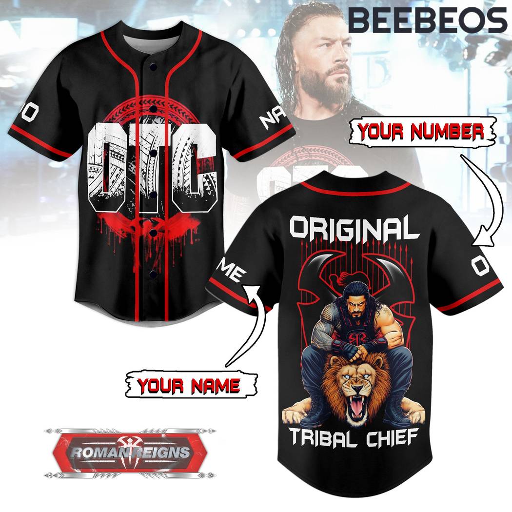 Roman Reigns OTC Original Tribal Chief Baseball Jersey