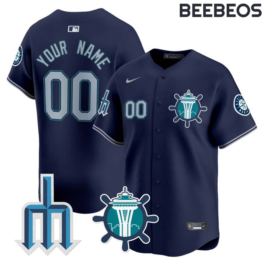 Seattle Mariners Trident Baseball Jersey