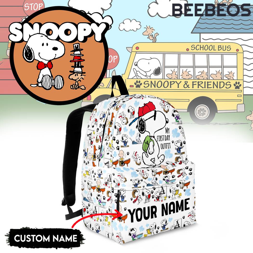 Snoopy My First Day Outfit Backpack