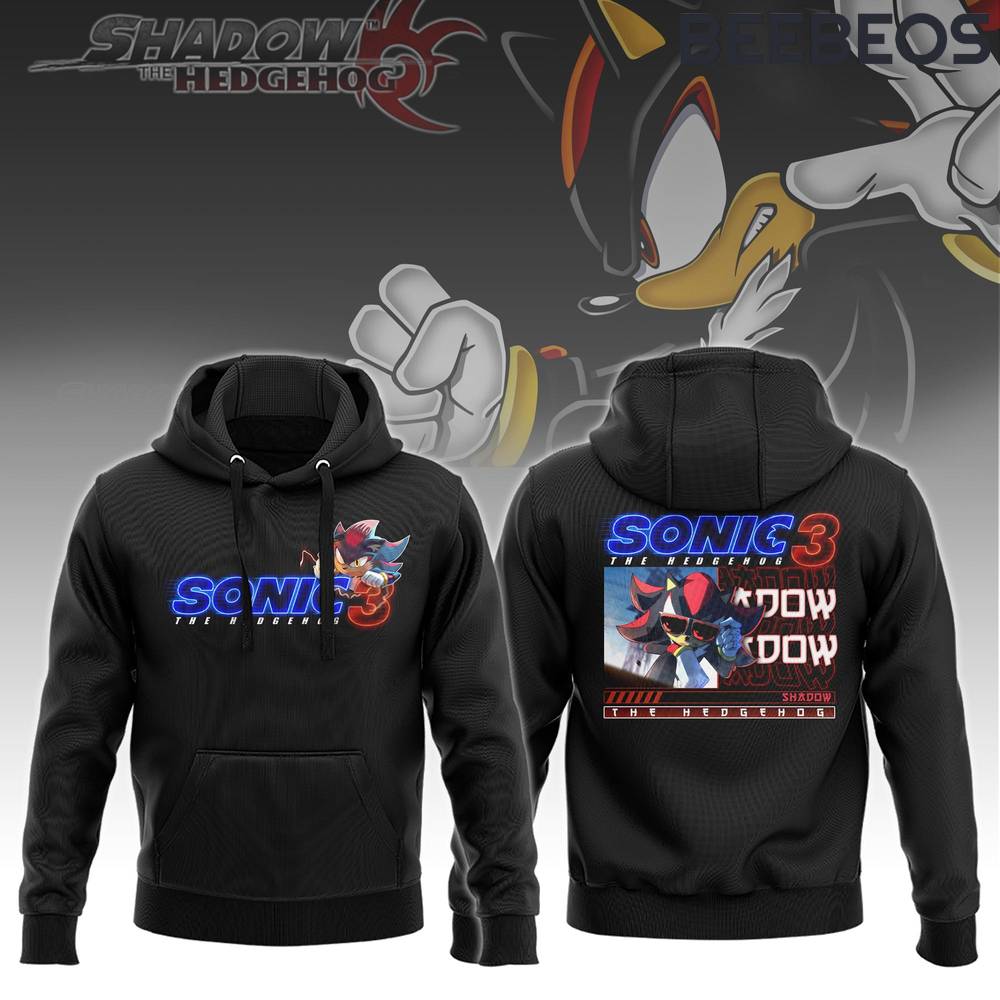 The Sonic Movie 3 Black Hoodie