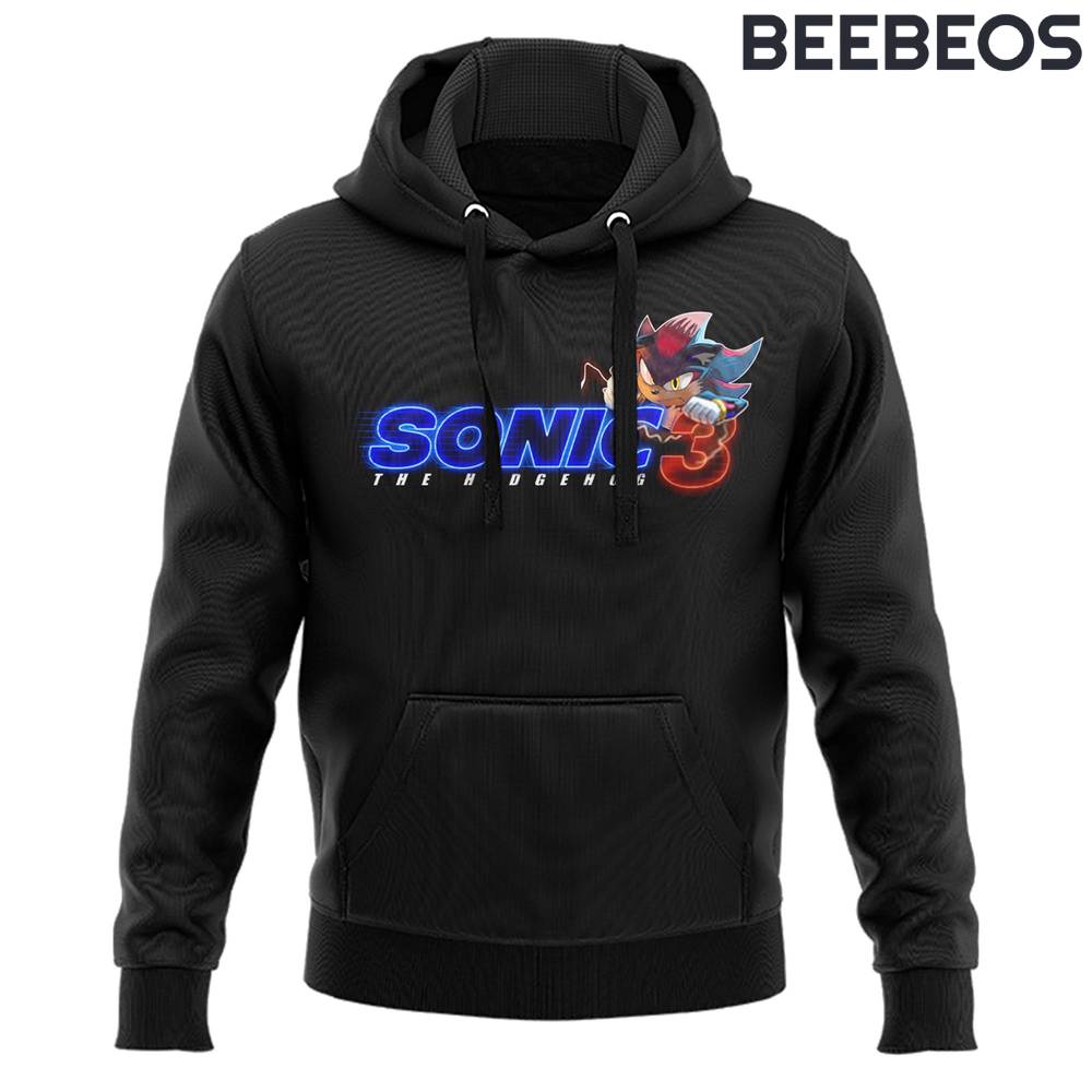 Sonic the Hedgehog 3 Black Hoodie