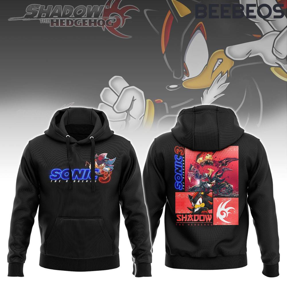 The Sonic Movie 3 Black Hoodie