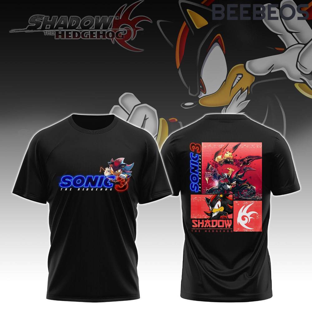 The Sonic Movie 3 Black Tee