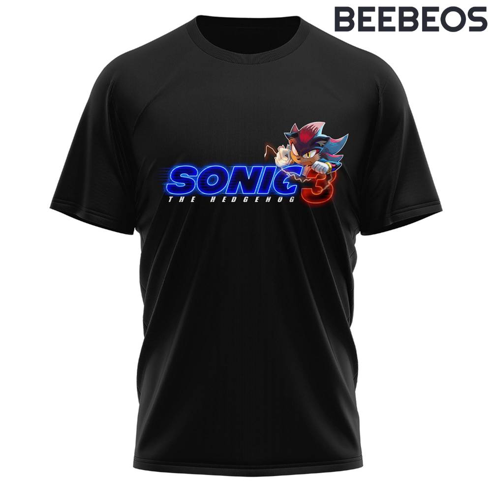 The Sonic Movie 3 Black Tee