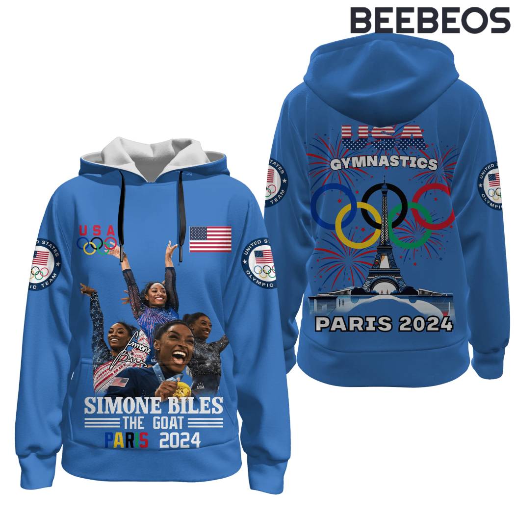 USA Gymnastics Simone Biles The GOAT Olympic Hoodie