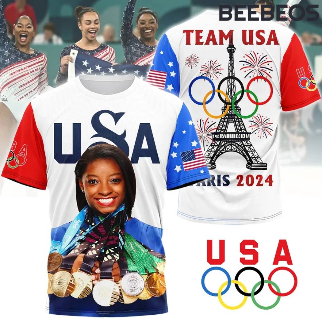 USA Gymnastics Simone Biles The GOAT Olympic T-Shirt