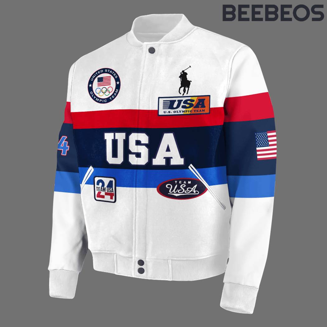 USA Olympic Team For Glory and Gold Baseball Jacket