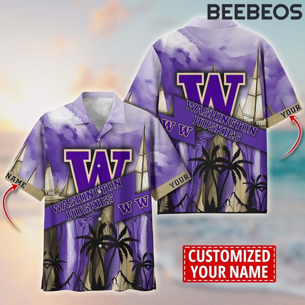 Washington Huskies Aloha Hawaiian Shirt