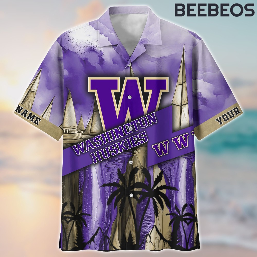 Washington Huskies Aloha Hawaiian Shirt