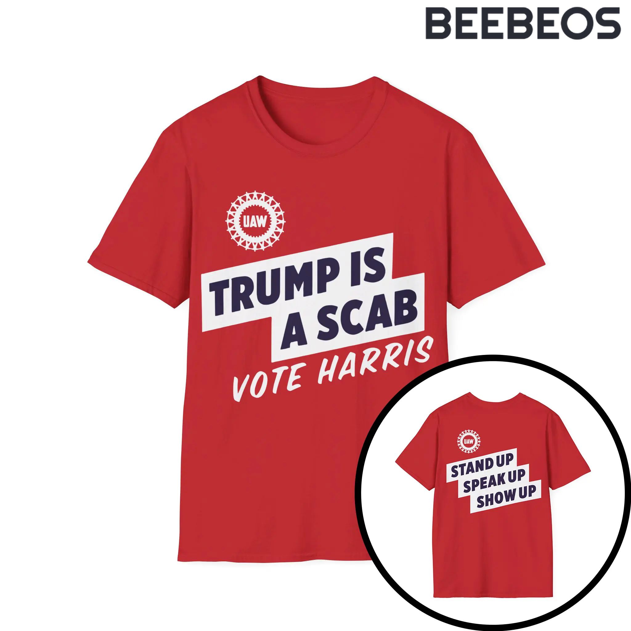 Trump is a Scab Vote Harris T-Shirt