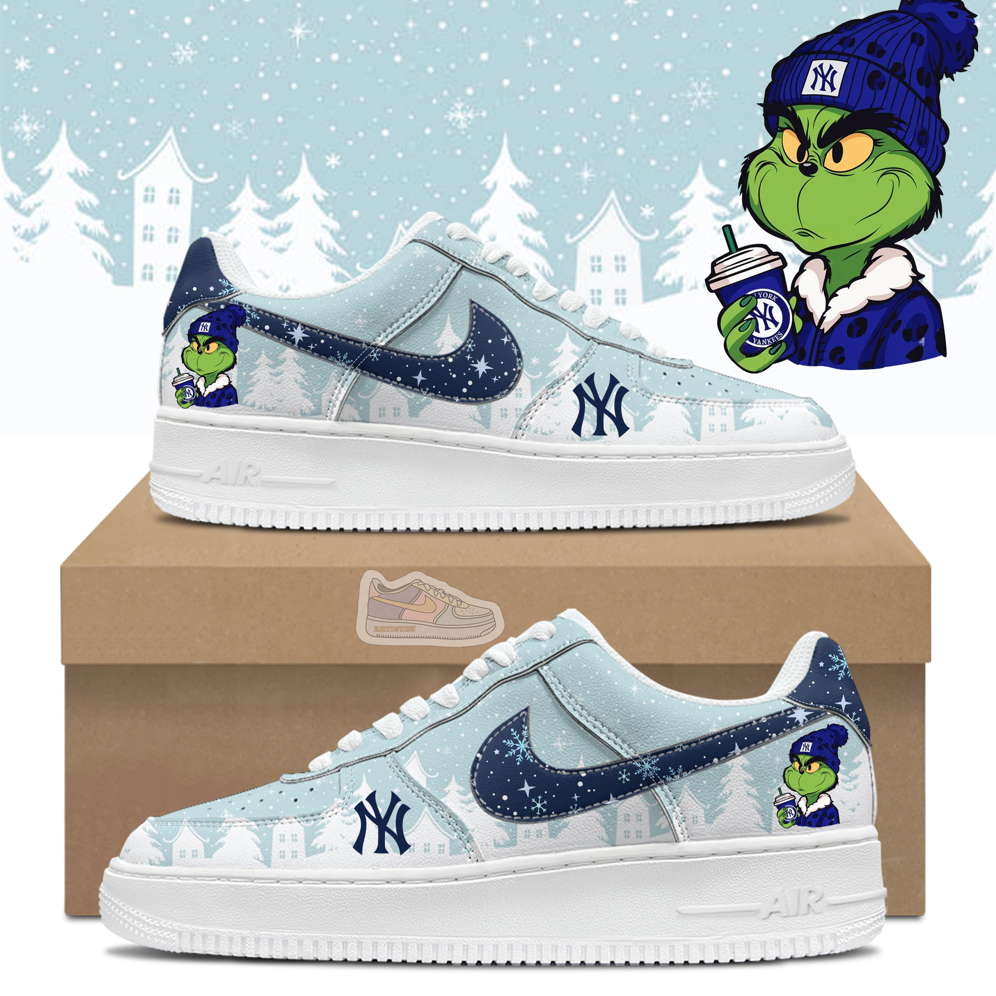 New York Yankees Grinchmas Air Force 1