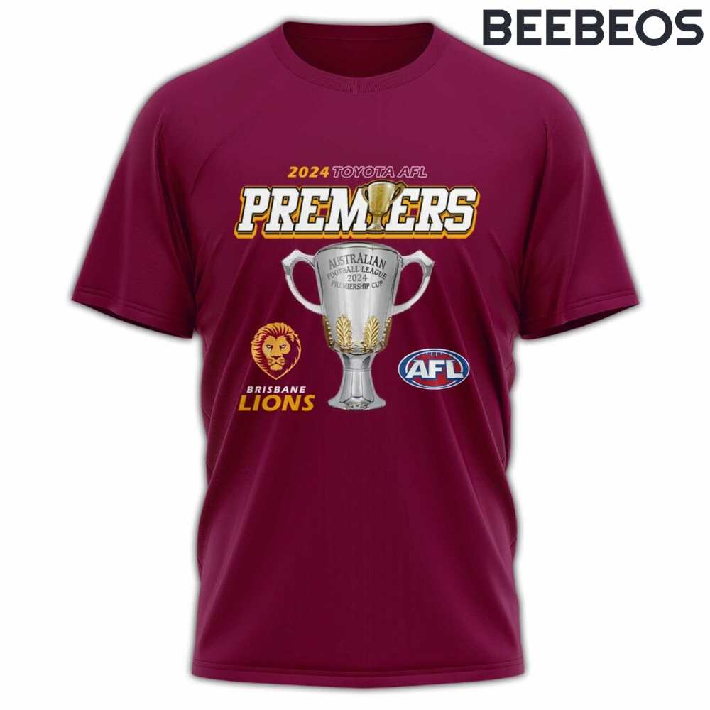 AFL Brisbane Lions 2024 Premiers T-Shirt