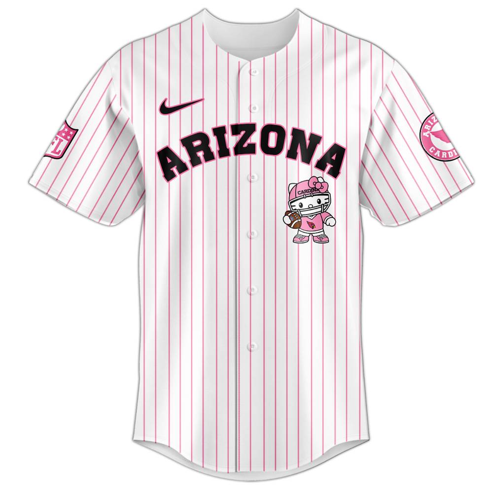 Arizona Cardinals NFL Hello Kitty Stripes Jersey