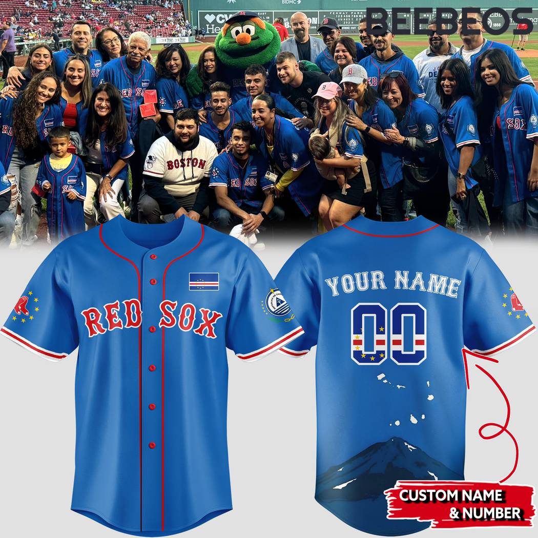 Boston Red Sox Cabo Verdean Celebration Custom Jersey