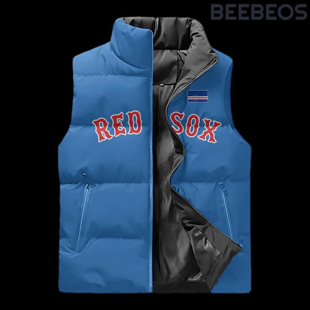 Boston Red Sox Cabo Verdean Celebration Sleeveless Puffer Down Jacket