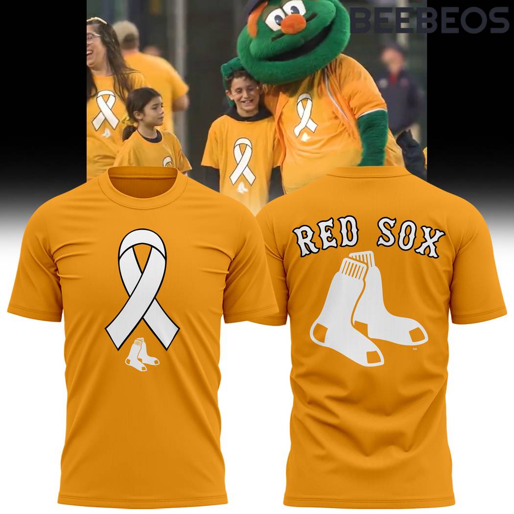 Boston Red Sox Honoring Childhood Cancer Awareness Month Tee