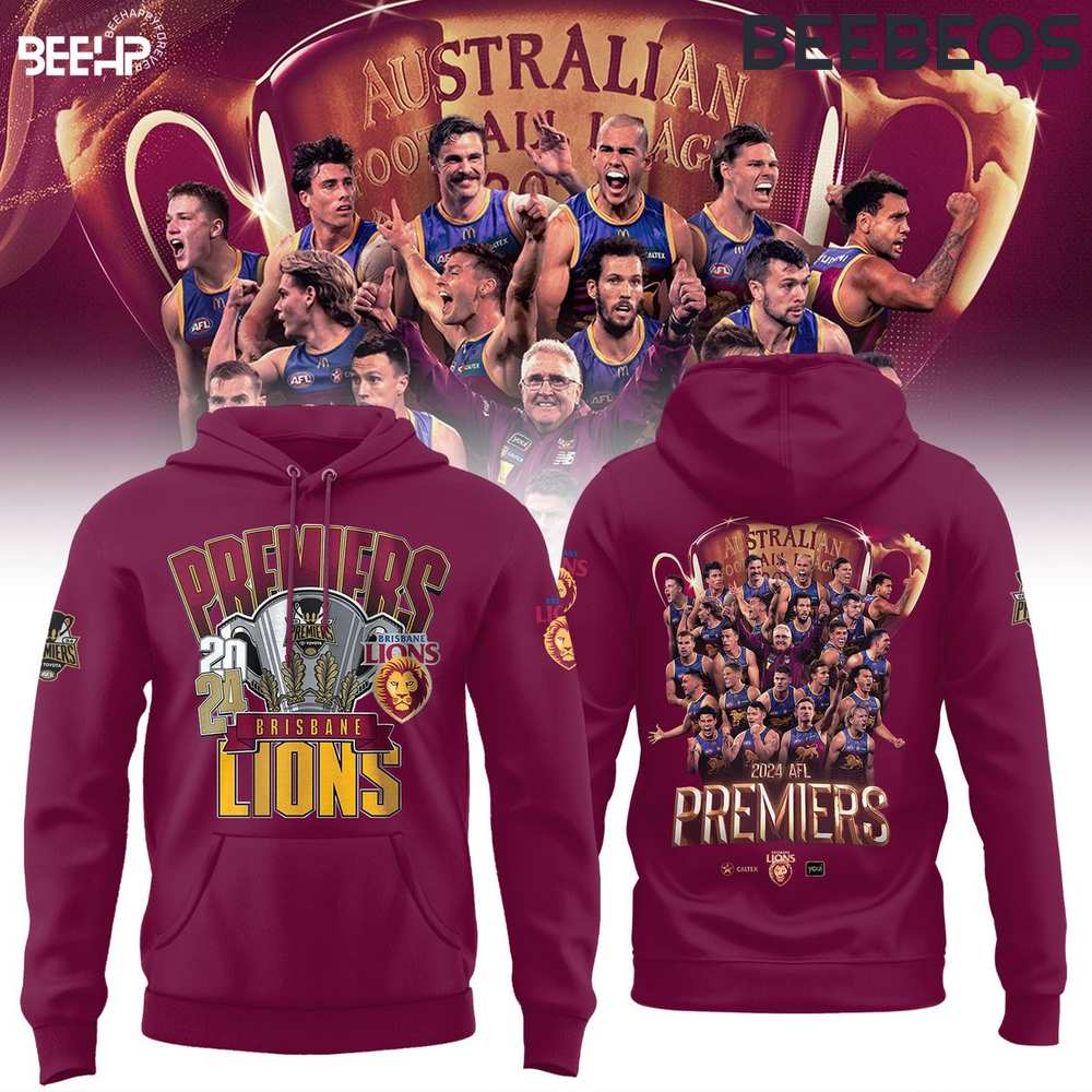 Brisbane Lions 2024 AFL Final PREMIERS Hoodie Pants Cap