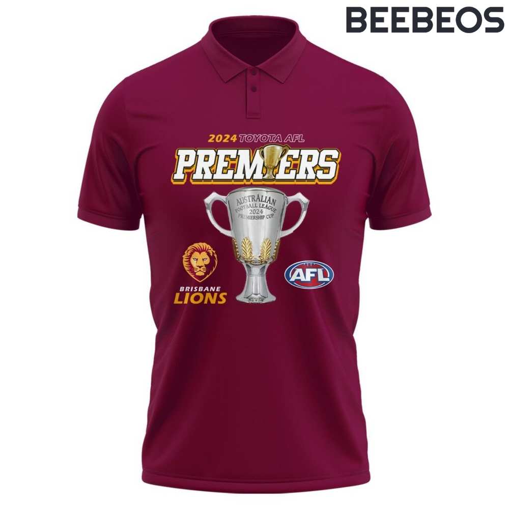 Brisbane Lions Premiers AFL 2024 Limited Edition Polo Shirt