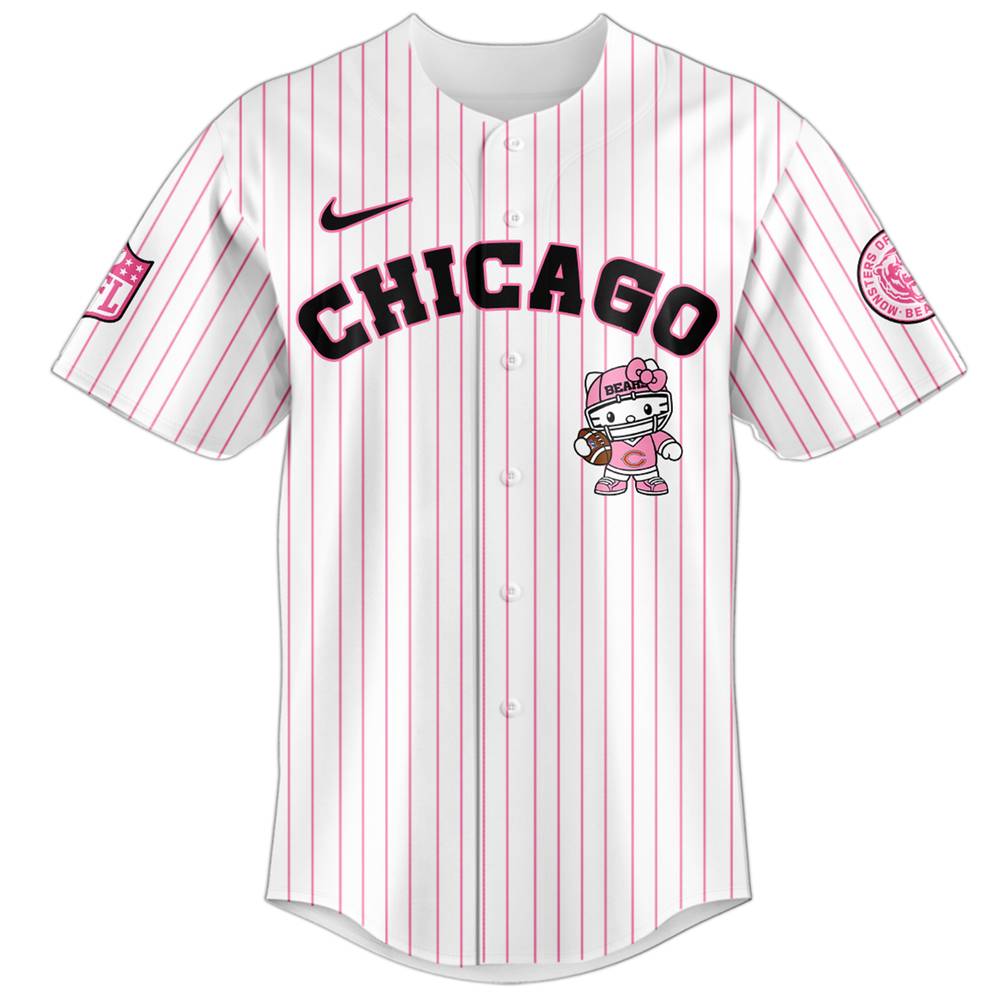 Chicago Bears NFL Hello Kitty Stripes Jersey