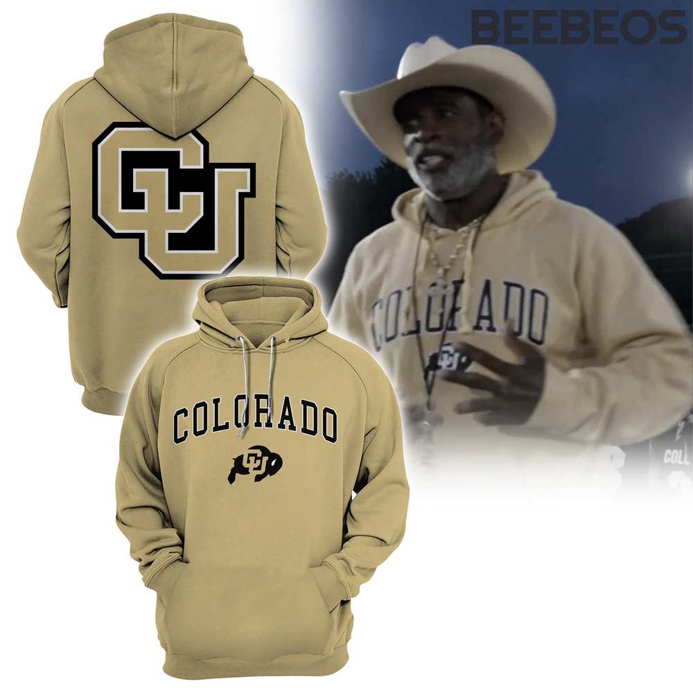 Colorado Buffaloes Coach Prime Beige Hoodie