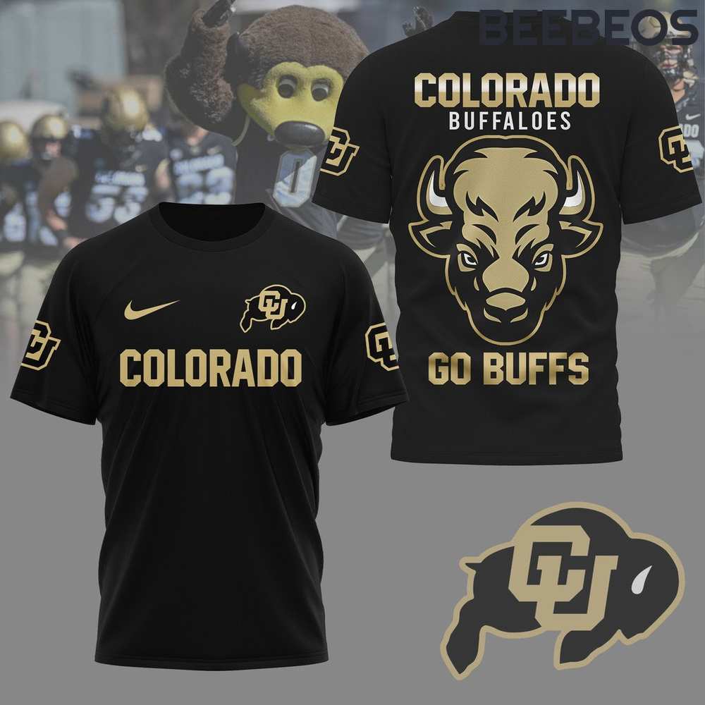 Colorado Buffaloes Go Buffs Black T-Shirt