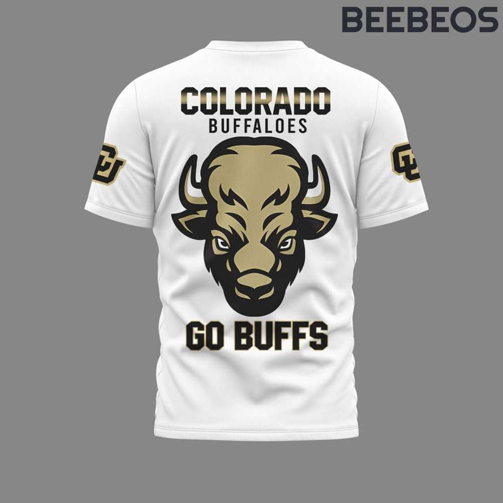 Colorado Buffaloes Go Buffs White T-Shirt