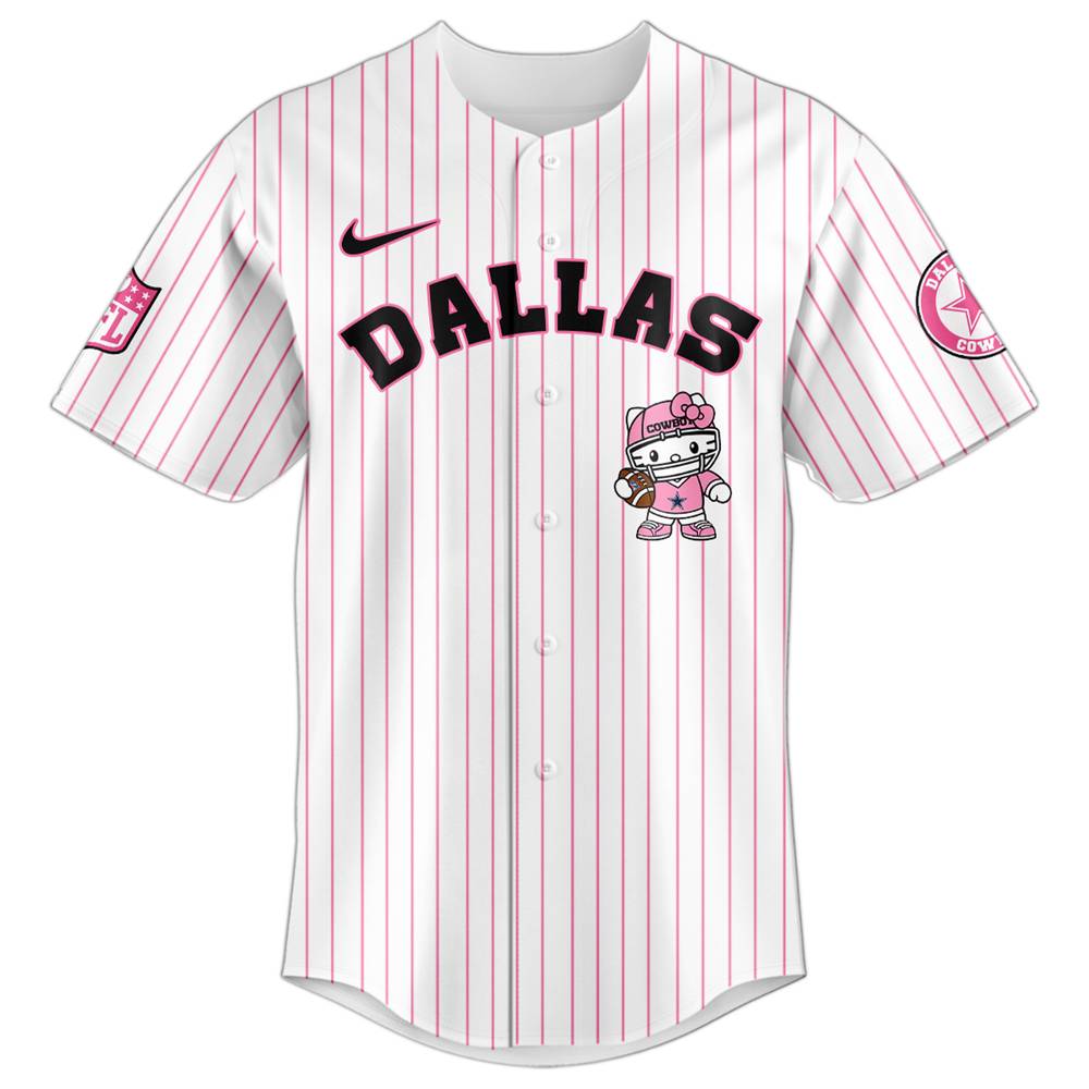 Dallas Cowboys NFL Hello Kitty Stripes Jersey