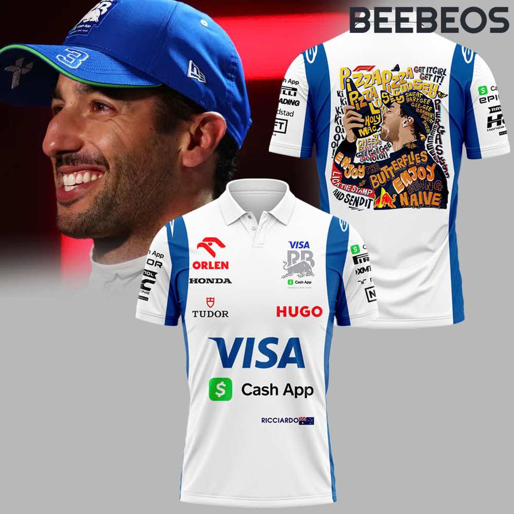 Daniel Ricciardo “Enjoy the butterflies” Formula 1 Polo Shirt