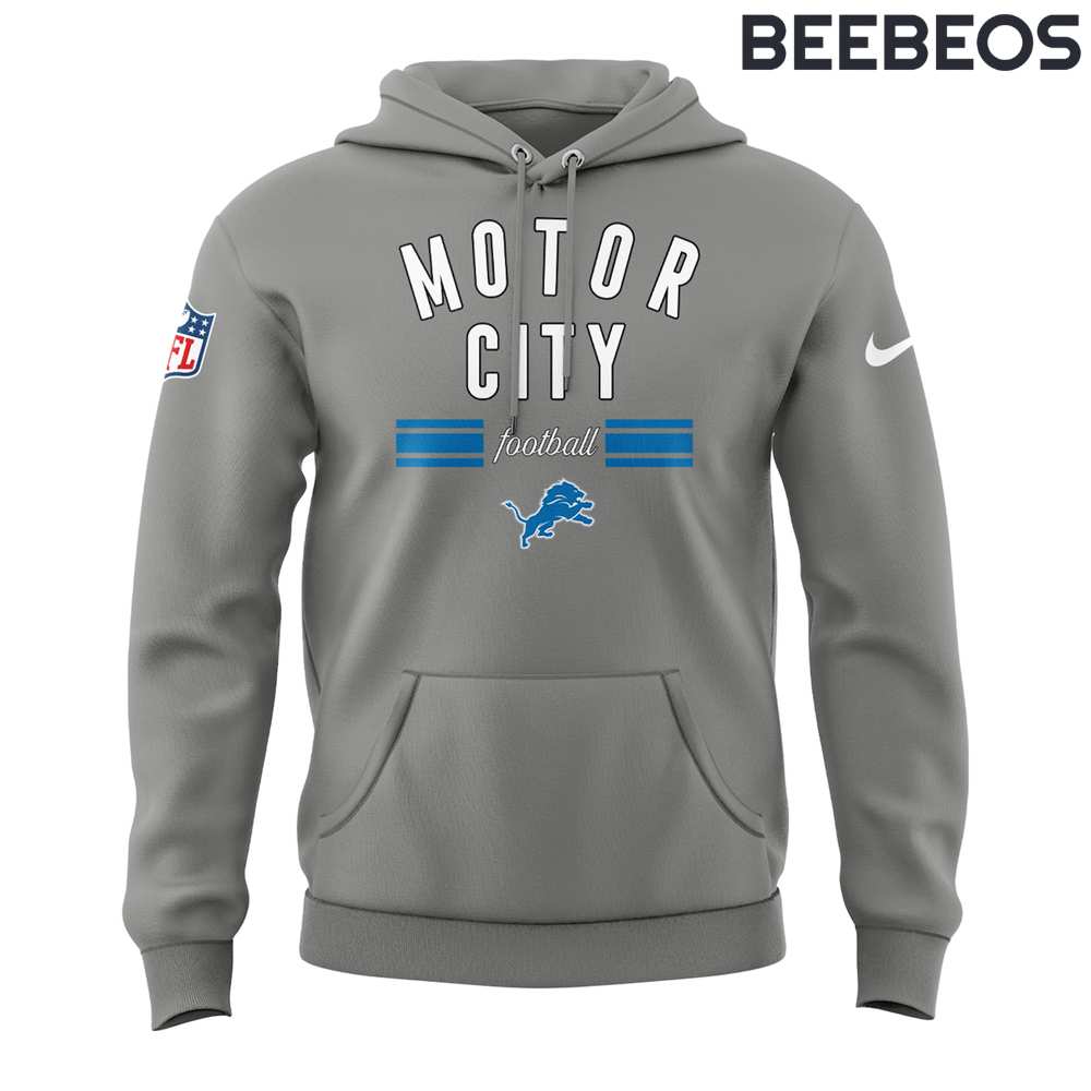 Detroit Lions Motor City Grey Hoodie