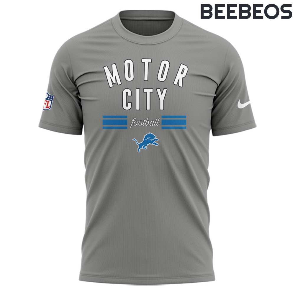 Detroit Lions Motor City Grey Tee