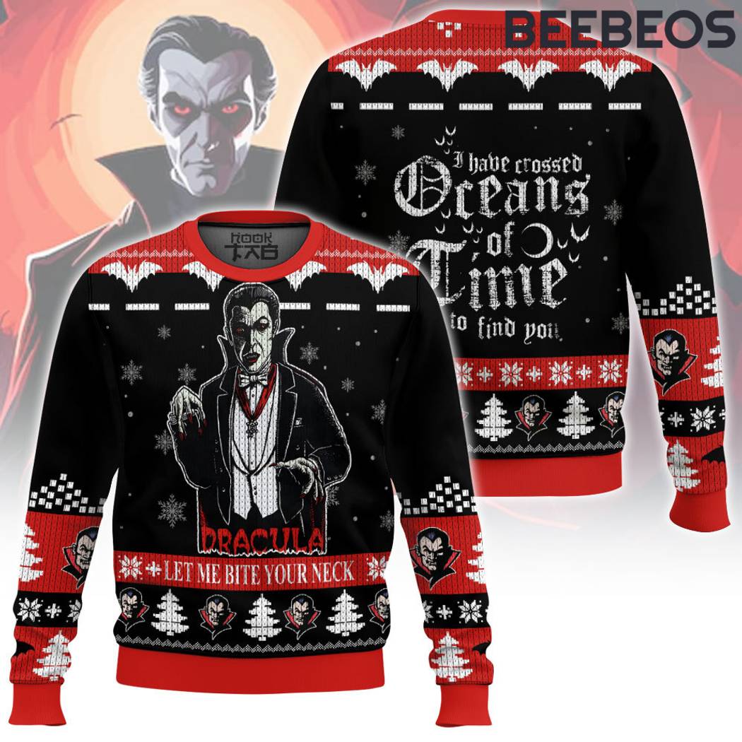 Dracula Let Me Bite Your Neck Ugly Sweater