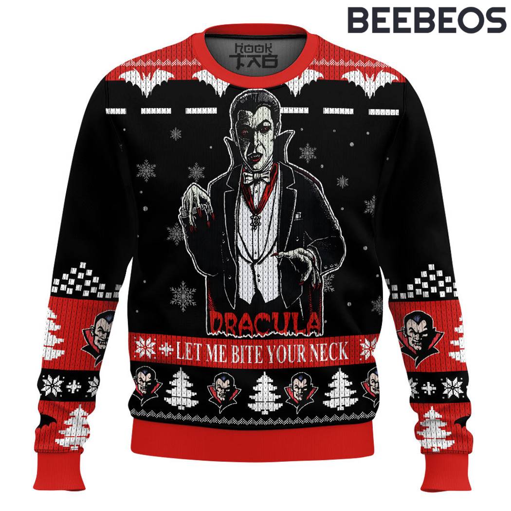 Dracula Let Me Bite Your Neck Ugly Sweater